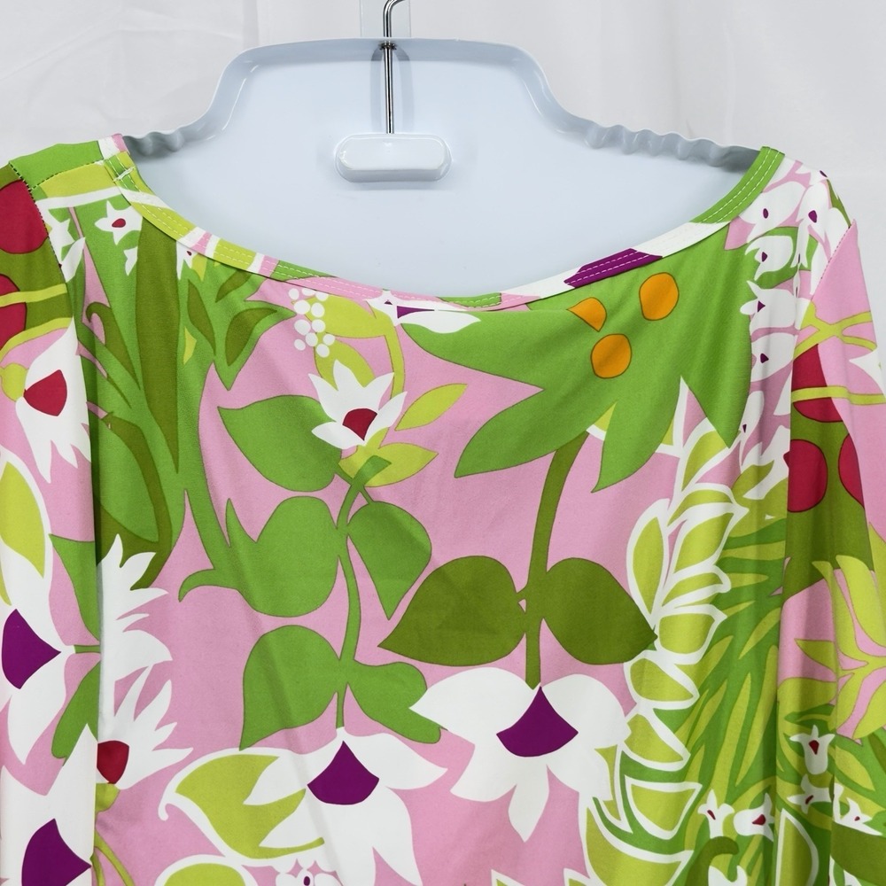 New Trina Turk La Palma Swimsuit Jersey Cover Up Tunic Mini Dress Women's Small - Picture 11 of 13